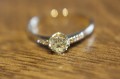 Ring 14 Karat Gold Diamanten Größe 14 zertifiziert