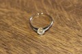 Ring 14 Karat Gold Diamanten Größe 14 zertifiziert