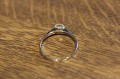 Ring 14 Karat Gold Diamanten Größe 14 zertifiziert