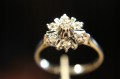 Ring 14 Karat Gold Diamanten Größe 14,5 zertifiziert