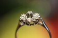 Ring 14 Karat Gold Diamanten Größe 14,5 zertifiziert