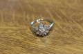 Ring 14 Karat Gold Diamanten Größe 14,5 zertifiziert