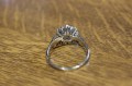 Ring 14 Karat Gold Diamanten Größe 14,5 zertifiziert