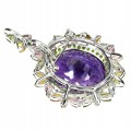 Brosche Anhänger natürlicher 50.06ct Amethyst Turmalin
