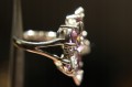 Ring -  Größe 20 natürliche Amethyste, Silber 925