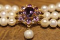 Armband natürliche Amethystperlen 925