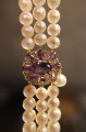 Armband natürliche Amethystperlen 925