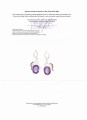 Rhodolith Amethyst Ohrringe 44ct Zertifikat
