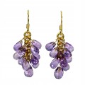 925 Silber schöne Ohrringe natürliche Amethyste 2