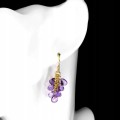 925 Silber schöne Ohrringe natürliche Amethyste 2