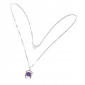 Zarte schöne Halskette aus 925 natürlichem Amethyst