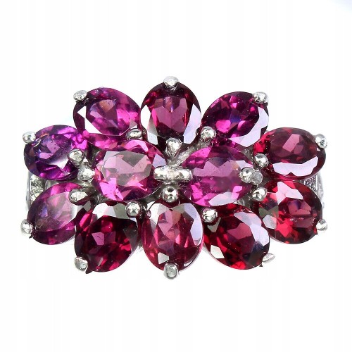 925 Ring Größe 16,5 Silber Rhodolit Granate