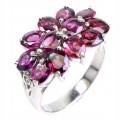 925 Ring Größe 16,5 Silber Rhodolit Granate