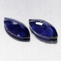 Iolithe Natursteine ​​1,9ct VVS 2 Stück
