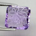 Naturstein Amethyst 8,28 ct VVS geschnitzt