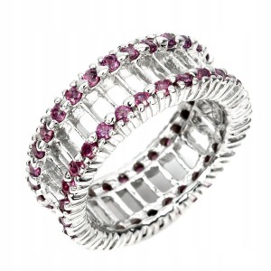 Ring Größe 14 Silber Granat Rhodoliten