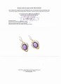 Künstlerische Ohrringe Amethyste 30,50 ct Zertifikat