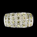 Ring Größe 16 Silber 925 Songea gelbe Saphire