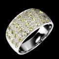Ring Größe 16 Silber 925 Songea gelbe Saphire