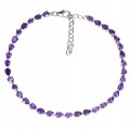 Sterling Silber Armband natürliche Amethyste schöne 925