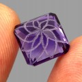 Amethyst Naturstein 6,87 ct VVS geschnitzt