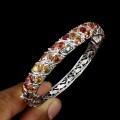 Armband 925 natürliche ausgefallene Saphire 925