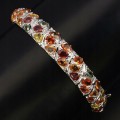 Armband 925 natürliche ausgefallene Saphire 925