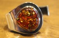 Silberarmband grüner Bernstein 925