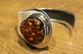 Silberarmband grüner Bernstein 925