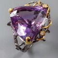 925 Artistic Ring 35ct IF Amethyst Größe 18
