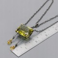 Art Halskette 52 ct Zitronenquarz