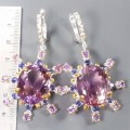 925 Künstlerische Ohrringe 70 ct Ametrine Amethyste 2