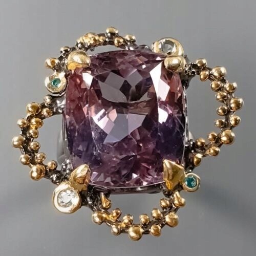 925 Art Ring Größe 16 Ametrin Topas