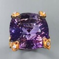Ring 37,47 ct Amethyst Größe 18,5 zertifiziert