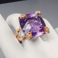 Ring 37,47 ct Amethyst Größe 18,5 zertifiziert