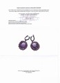 925 Ohrringe 38ct Amethyste Rhodolith Zertifikat