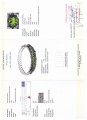 Silberarmband mit Chromdiopsid Zertifikat