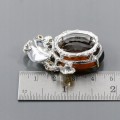 Künstlerischer Anhänger natürlicher Cognac-Quarz 38ct