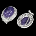 Natürliche Zirkonia Ohrringe Charkoit 925 Silber 2