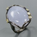 Böhmischer Ring Topas Chalcedon 925 Größe 16