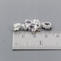 925 Künstlerischer Anhänger mit natürlichen Topas Amethysten