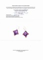 Ohrringe 49ct Amethyste Rhodolith Zertifikat