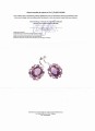 Ohrringe 73 ct Ametrine Amethyste Saphire zertifiziert
