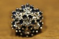 Goldring Saphire Diamanten Größe 17 zertifiziert