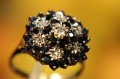 Goldring Saphire Diamanten Größe 17 zertifiziert