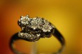 Ring Gold Diamanten 0,13 ct Größe 14 zertifiziert