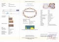Brosche Gold Perle Diamant Zertifikat