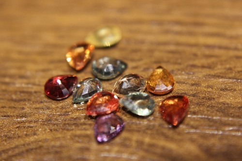 Saphire Natursteine ​​3.60ct 11Stk