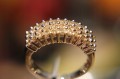 Ring Gold natürliche Diamanten 1,00 ct Größe 16
