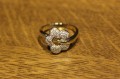 Ring Gold natürliche Diamanten 0,05 ct Größe 17,5